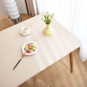 Sheepskin All-inclusive Tablecloth Waterproof And Oil-proof Disposable Anti-scald Tablecloth (Option: Cream Rice-Suitable For 90X140cm)